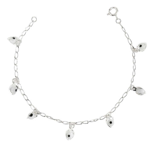 Pulsera Ojo Turco Suerte Colores Regalo Mujer Plata Ley 925