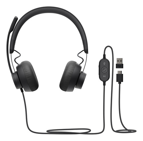 Auriculares Supraaurales Con Cable Logitech Zone 750 Con Con