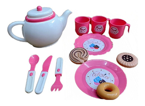 Set Kit Cocina Cocinita Juguete Utensilios Para El Té