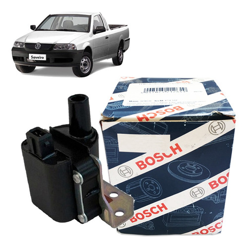 Bobina Ignição Saveiro G3 2.0 8v Ap 2000 2001 Gasolina Bosch