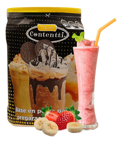 Smoothie Fresa-plátano 1kg Pulpa Negocio Frapes Cafeterias