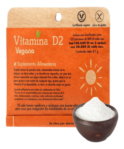 Vitamina D2 Ayuda A Tu Organismo; Huesos Y Dientes Fuertes.