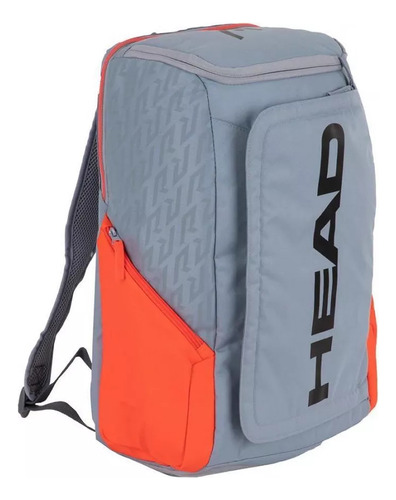 Mochila Head Cinza E Laranja Para Raquetes