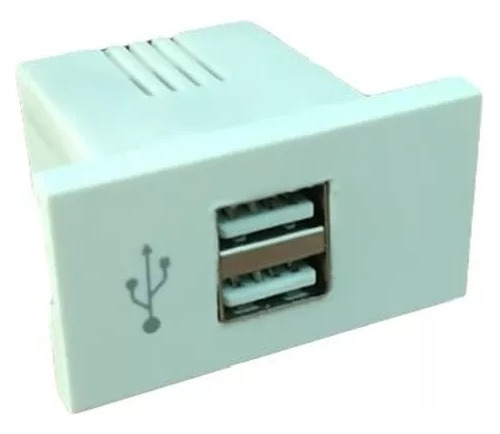 Modulo Usb Doble Linea Cambre Carga Rapida Celular Pared