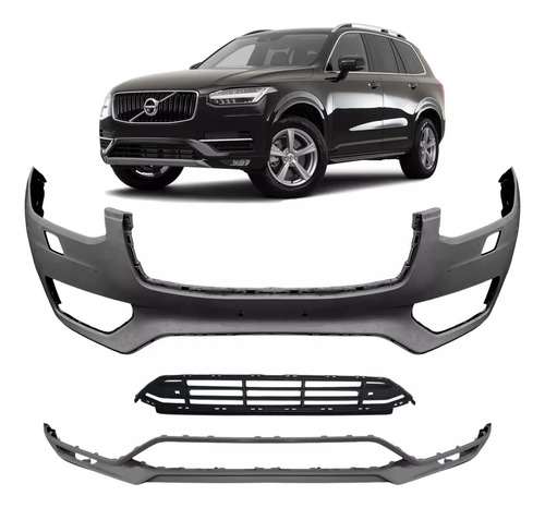 Parachoque Com Furo Spoiler Grade Volvo Xc90 2016 18 19 2020