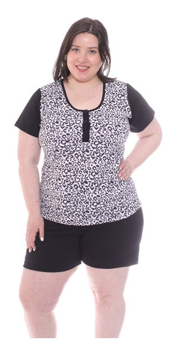 Imagen 3 de 7 de Pijama Verano Talle Grande Y Amplio Mujer 825 Local
