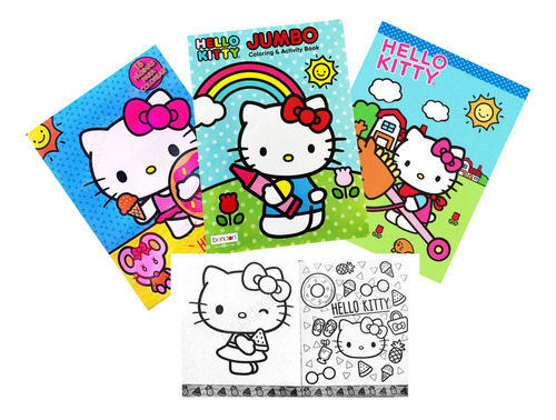 29 Libros Colorea Hello Kitty Pinta Ilumina Fiesta Cumple 