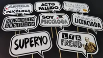 Comprar Props Deco Selfie Fotos Cartelitos Recibida Psicologa X8u