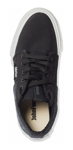 Zapatilla John Foos Unisex 176 Meet New Black Lona Urbanas