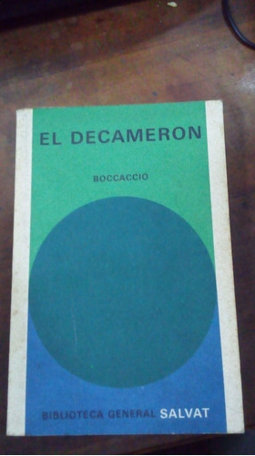 Libro El Decameron  