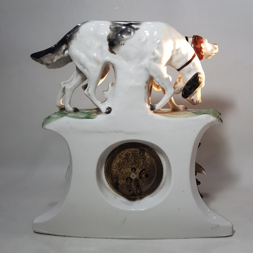 Imagen 7 de 10 de Antiguo Reloj Francés Perros Porcelana Alemania Mag 59213
