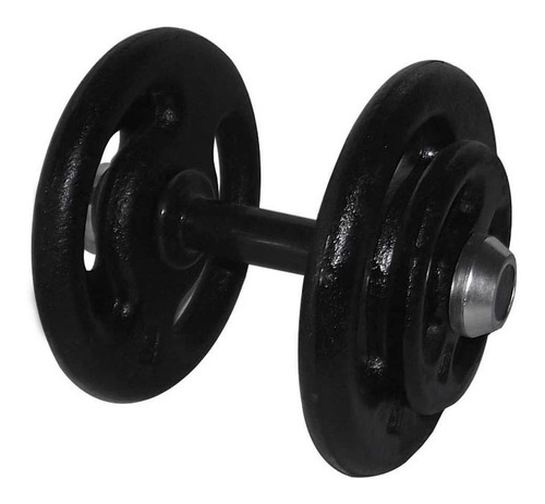 Imagem 1 de 2 de Dumbbell Pintado Pegada Emborrachada Academia Fitness 16kg