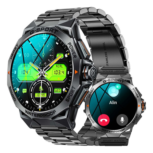 S Reloj Inteligente Amoled Hombre Militares Deportivos S