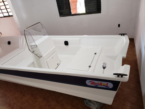 Barco Bote Lancha Fibra 5,60 Console Artsol 40 Anos Fabrica