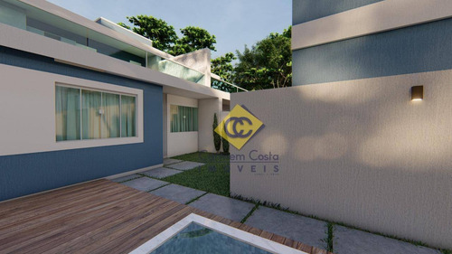 Imagem 10 de 12 de Casa Com 3 Quartos À Venda, 120 M² Por R$ 390.000 - Colinas - Rio Das Ostras/rj - Ca1887