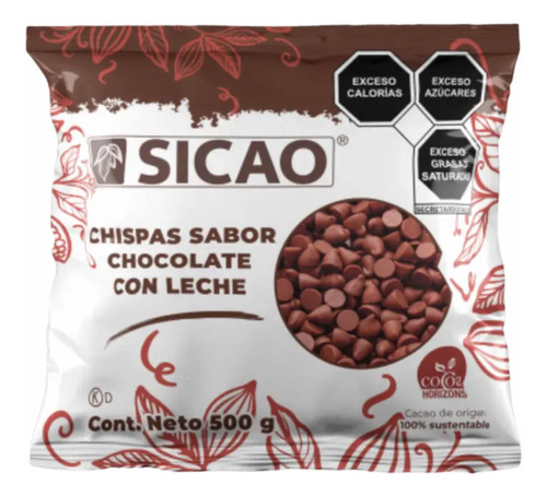 Chispas De Chocolate Con Leche Sicao 500 Gr