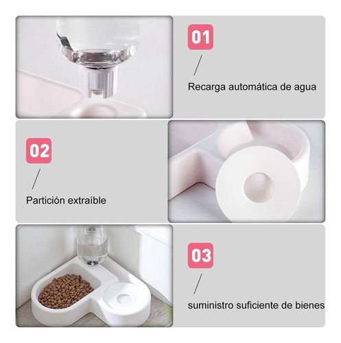 Set De Comedero Y Bebedero Para Mascotas, Comedero Y