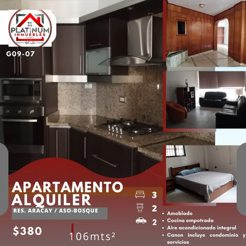 Apartamento En Alquiler Residencias Aracay Aso-bosque G09-07