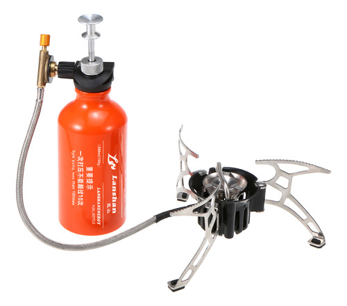 Estufa Multi Combustible Para Camping Con Botella De 500ml P