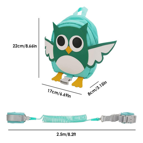 Mochila Con Arnés Y Correa Para Niños Pequeños, 2.5 Metros