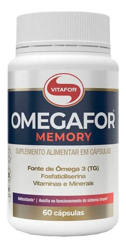 Suplemento Ômegafor Memory - Óleo De Peixe Ômega 3 3g