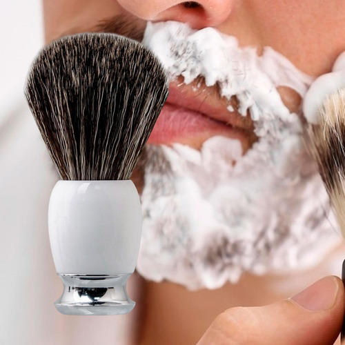 Brocha De Afeitar Barbero Hombre Mango Ergonómico Lujo Para
