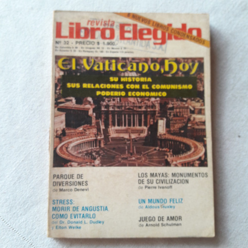 Revista Libro Elegido Nº 32 Febrero 1979 El Vaticano - Mayas