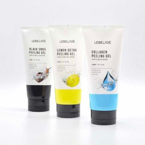 Exfoliante Facial Coreana De Limon_ Caracol_ Colageno (6pz)