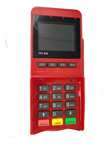 Pin Pad Criptografado Gertec Ppc 930 Usb Contactless Cor Vermelho