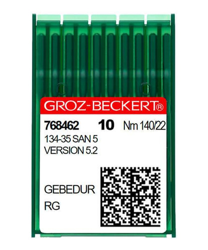 20 Agujas Groz-beckert® 134-35 San 5 Gebedur- 140/22, Rg