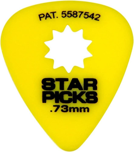 Puas Star Picks / Guitarra , Pack X 10 Unidades .73mm 