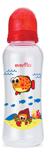 Mamadera Evenflo Acuario Bebé 3-12m 240ml Tetina Flujo Medio