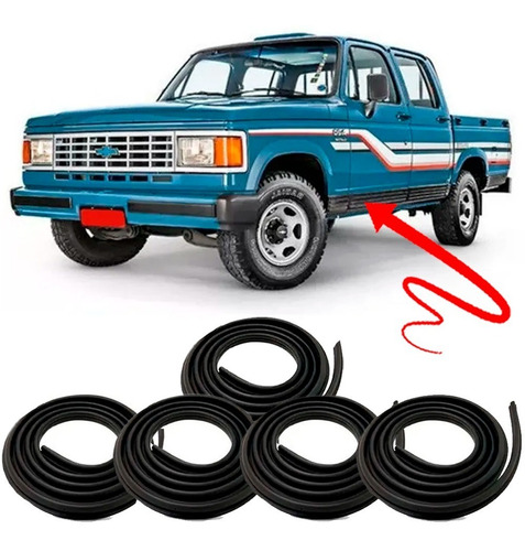 Kit Borrachas 4 Portas E Mala A20 C20 D20 Veraneio Bonanza