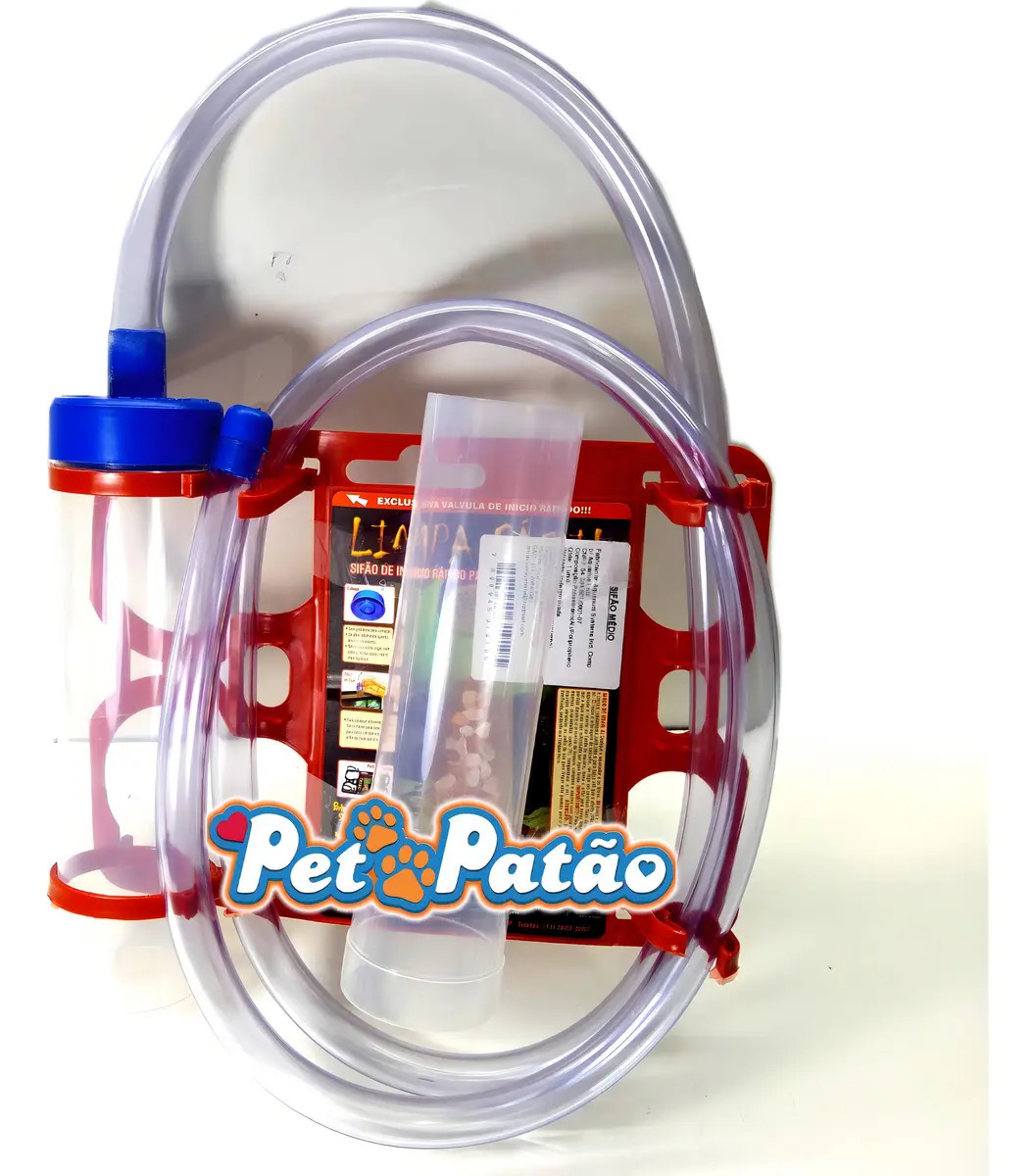 Sifonador Aquarium Systems Limpeza Fácil 2 Estágios 40cm Aquário
