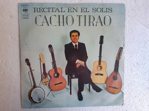 Disco Lp Recital En El Solis / Cacho Tirao / Cbs