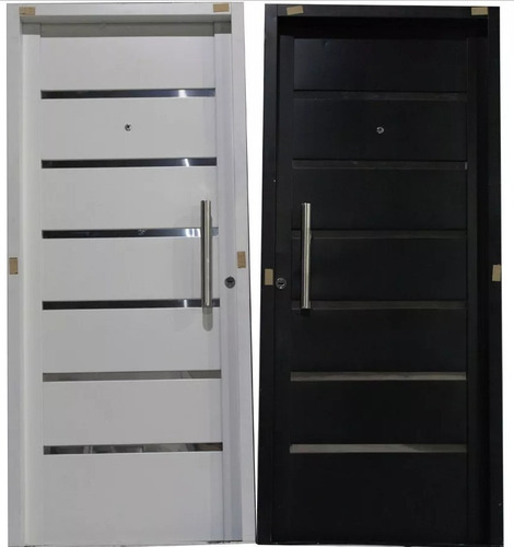 Puerta Nexo Galvanizada Inyectada 80x200 Apliques Acero