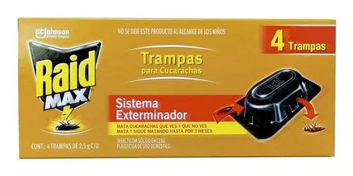 Trampa para Cucarachas Raid Max Cucarachas 8 Piezas | Chedraui - Chedraui —  Tu supermercado en línea