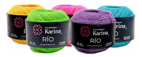 Hilaza Rio Para Tejer Amigurumis 5 Madejas Colores A Elegir 