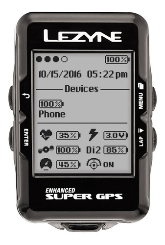 Gps Lezyne Super C/ Sensores De Cadencia Y Cardio - Ciclos