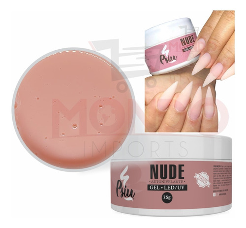 Psiu Gel Led/uv 25g Autonivelante Nude Unha Manicure Acrigel