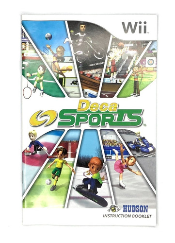 Deca Sports 1 - Manual Original De Nintendo Wii