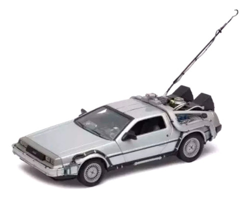 Miniatura Delorean Back To The Future Welly 1/24