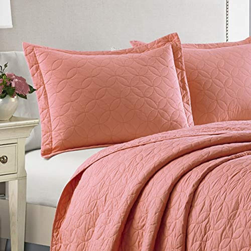 Laura Ashley Fullqueen Coral Edredón Conjunto