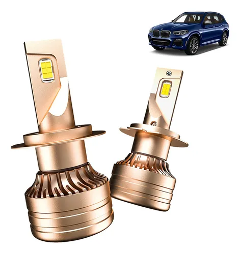 Kit Focos De Led 20000lm 80w H7 Luz Alta O Baja For Bmw