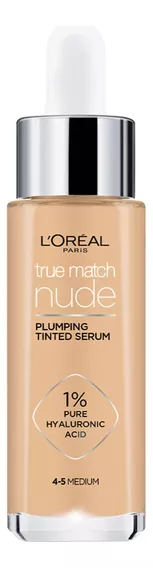 Base de maquillaje en sérum L'Oréal Paris Accord Parfait Sérum Nude Sérum L'oréal Paris True Match Nude Con Color 30 Ml Tono 4-5 Medium tono 4-5 medium - 30mL 30g