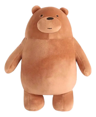 Peluche Pardo We Bare Bears Hugkis Osos Escandalosos Marrón Tamaño Mediano