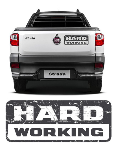 Emblema Strada Hard Working 2018/19 Adesivo Modelo Original