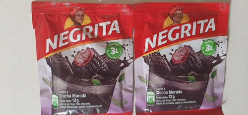 5 Chicha Morada Negrita Suco Milho Roxo Peruano Faz 3litros