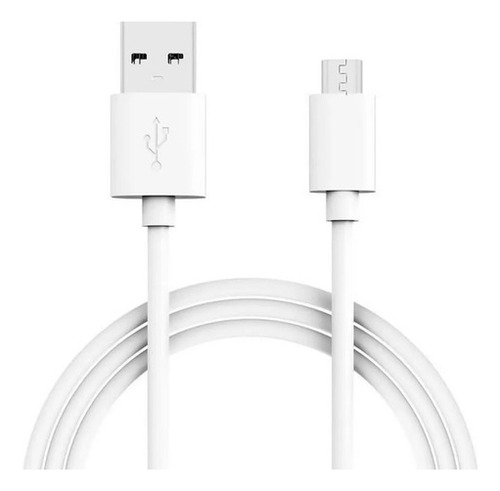 Cabo Carregador De Celular Kapbom 1m Resistente Micro Usb V8 Cor Branco