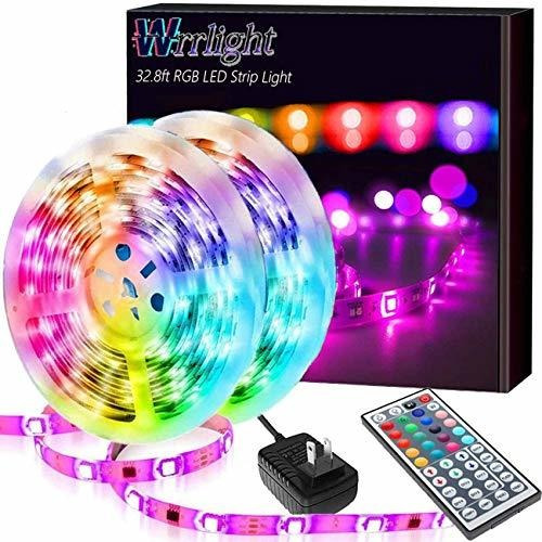 Tira Luz Led 32.8 Ft Que Cambia Color Mando Distancia 44